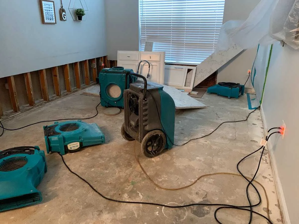 Dehumidifier in flood-cut room for Water Extraction & Removal in Grand Rapids